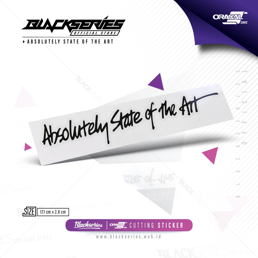 

Stiker Absolutely State | Cutting Stiker Absolutely state of the art