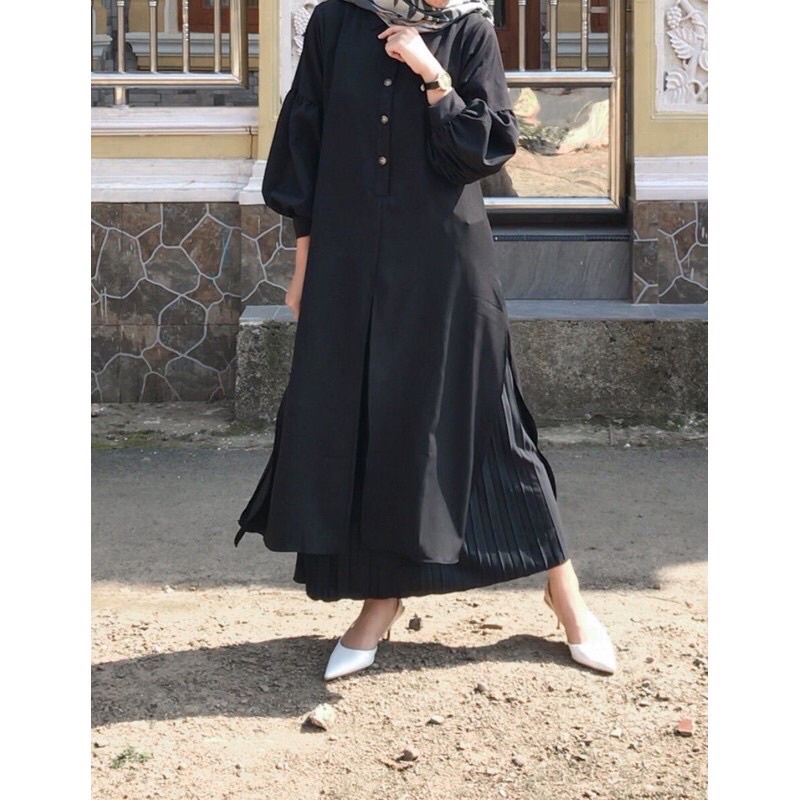 Tunik Wolfis Elegan Motif Polos