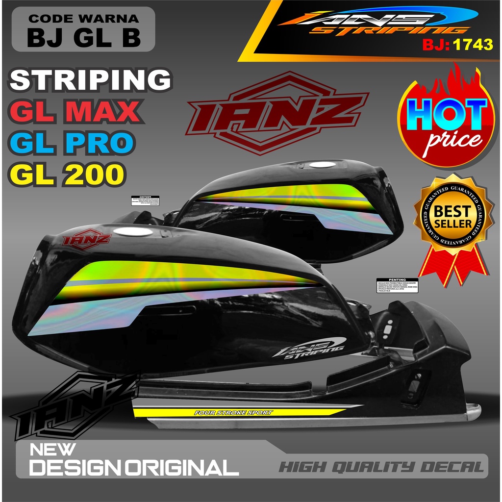 STIKER HOLOGRAM GL PRO TERBARU  /  STIKER GL MAX VARIASI HOLOGRAM / STIKER HOLOGRAM