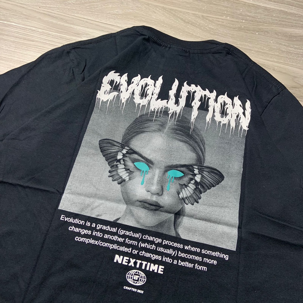 T-SHIRT STREETWEAR PRIA/WANITA SPESIAL TERMURAH SERIES ORIGINAL NEXTTIME X SEVENKEY ARTIKEL EVOLUTION