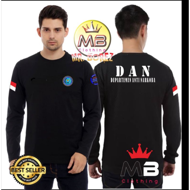 Kaos Baju BNN DAN / Baju BNN Departemen Anti Narkoba / Kaos Departemen Anti Narkoba DAN / Kaos Katun