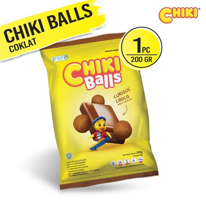 

Chiki Ball Coklat 200 Gr 1 Pcs