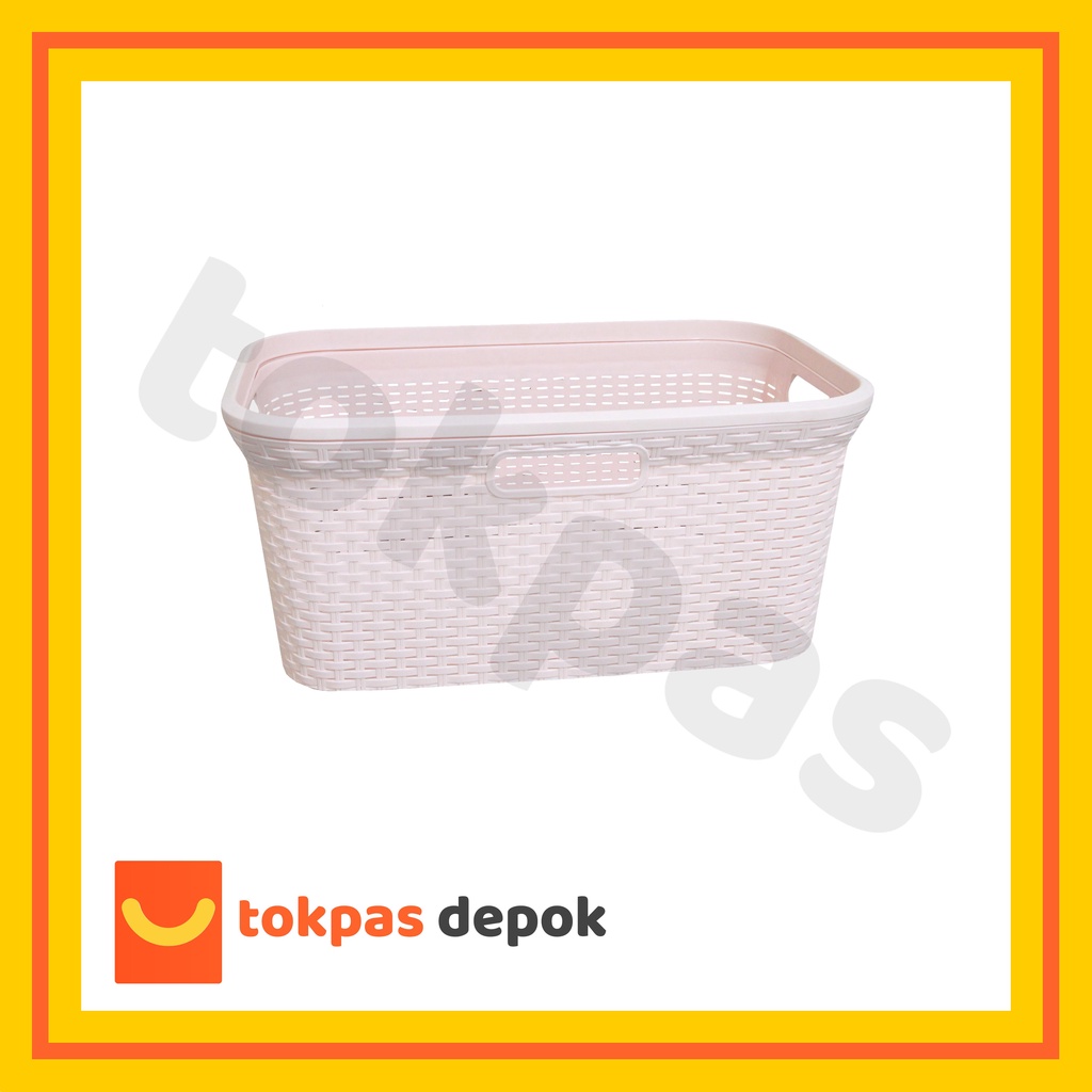 AESTHETIC Keranjang Baju JUMBO Keranjang Pakaian Laundry Plastik Besar Tinggi Kuat BERKUALITAS