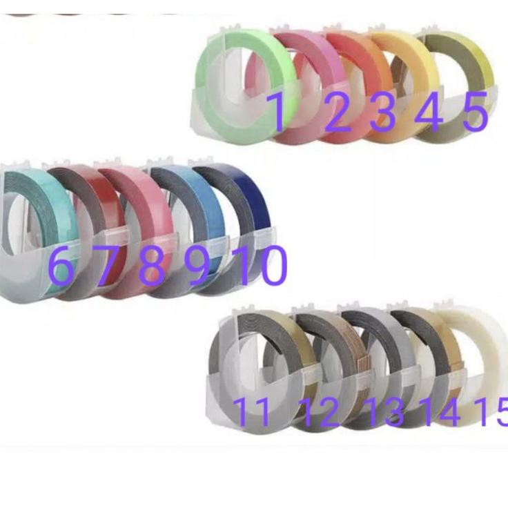 

Ready stock VC8TM REFILL TAPE MERK CIDY UNTUK LABEL MAKER DYMO,MOTEX,CIDY (SPECIAL COLOR) Lebar 9mm