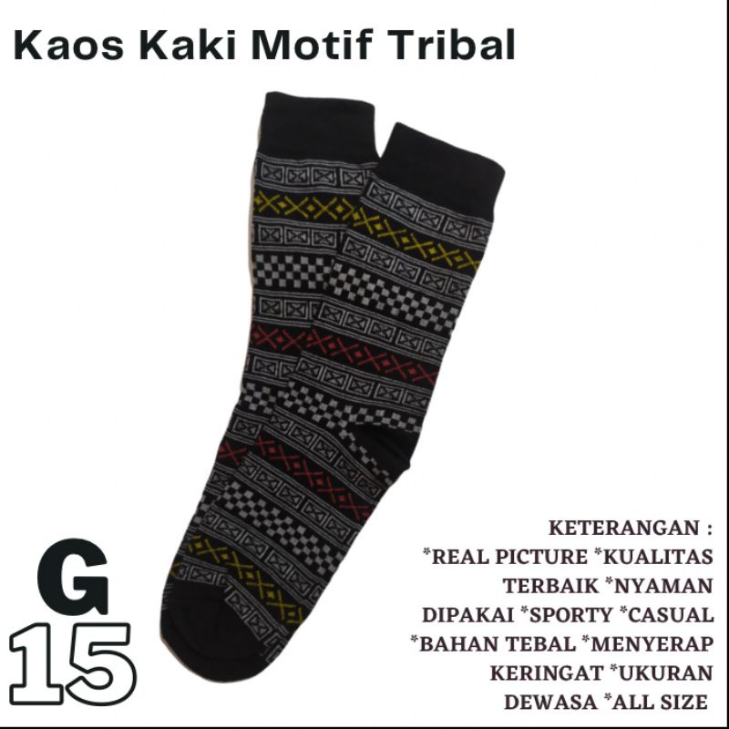 G15 Grosir Kaos Kaki Motif Tribal Skate bisa COD Bandung