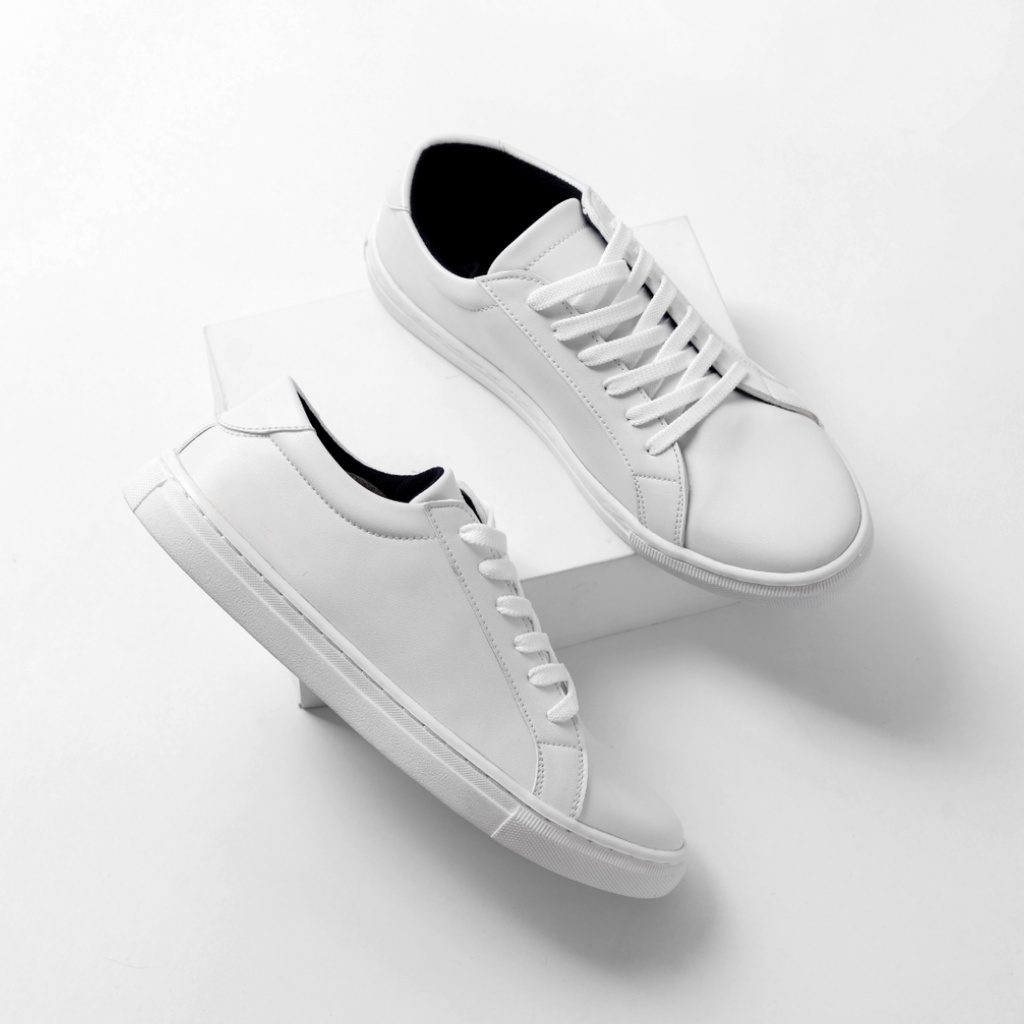 VICTOR FULL WHITE |ManNeedMe x ARF| Sepatu Sneakers Pria Casual ORIGINAL