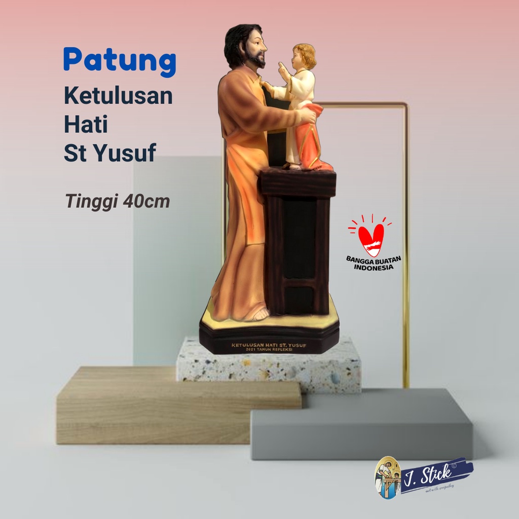 PATUNG KETULUSAN HATI ST. YUSUF, 40 CM