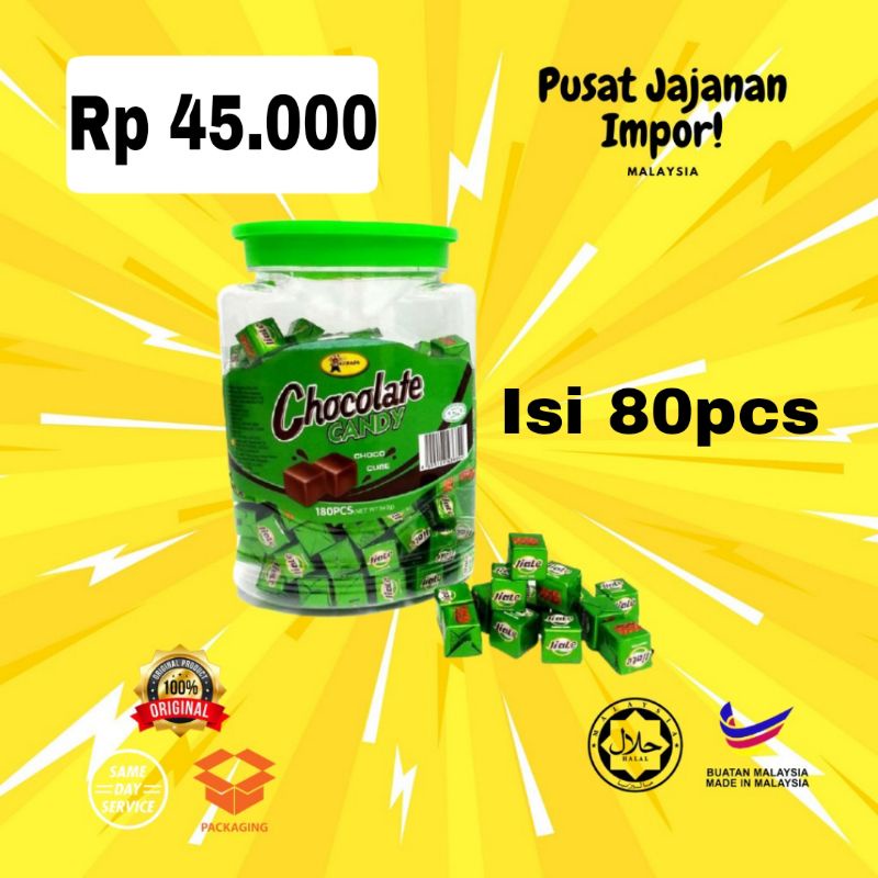 

CHOCOLATE CANDY MALAYSIA ISI 80pcs