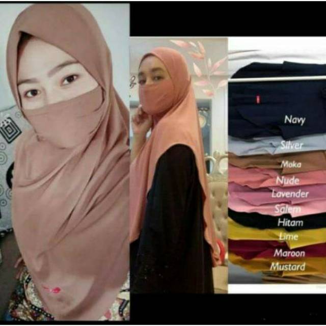 Hijab/Instan jersey masker Model Bergo terbaru termurah dan Terlaris / nicob maysa/