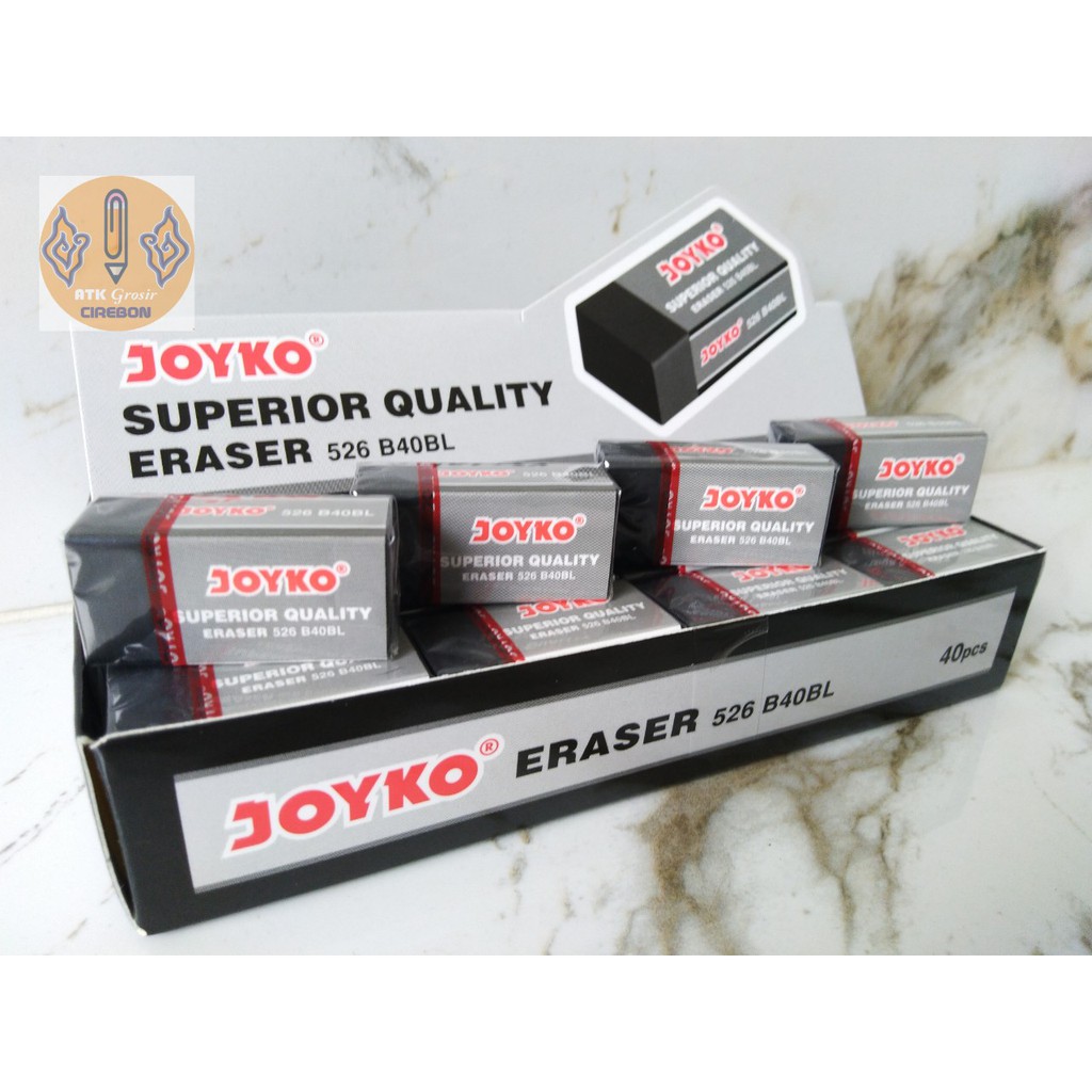 Penghapus Kecil Hitam Joyko 526 B40BL Eraser Stip Kualitas Super