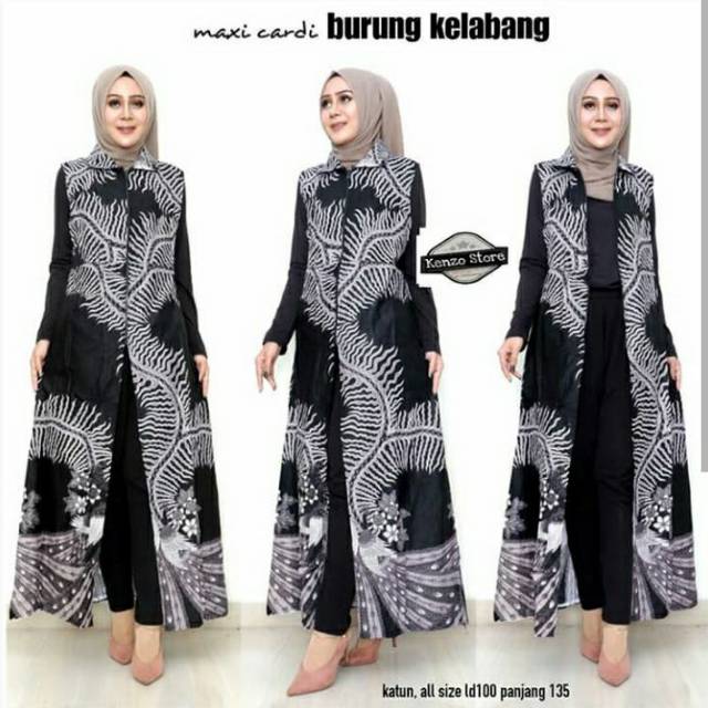 GROSIR BATIK MAXI CARDI BURUNG KELABANG