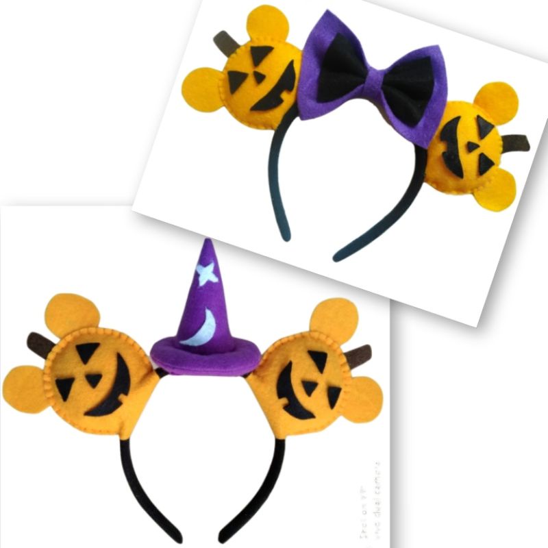 Halloween Bando Karakter Disney Minnie Labu Minnie Mouse Pumpkin