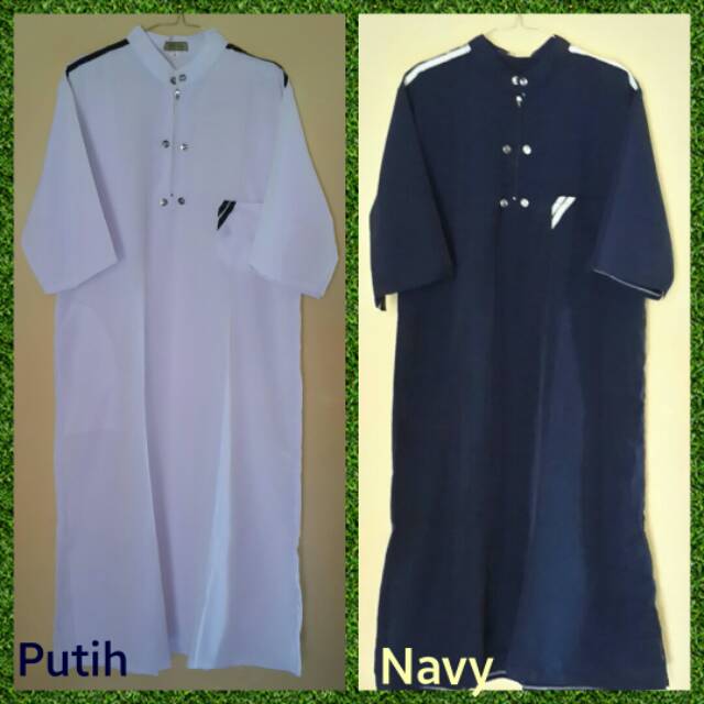 Gamis koko/jubah AL-HARBI Lengan Pendek Remaja. Free Peci.