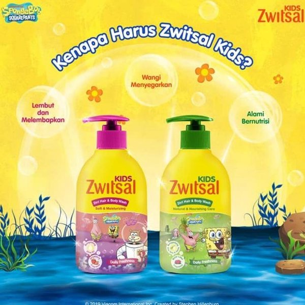 Zwitsal Kids 2in1 Hair and Body Wash 280ml