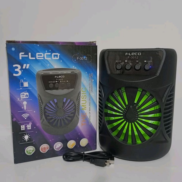 speaker bluetooth portable MP3cas rechargeable fleco  // musik box bluetooth karaoke plus mic Speake