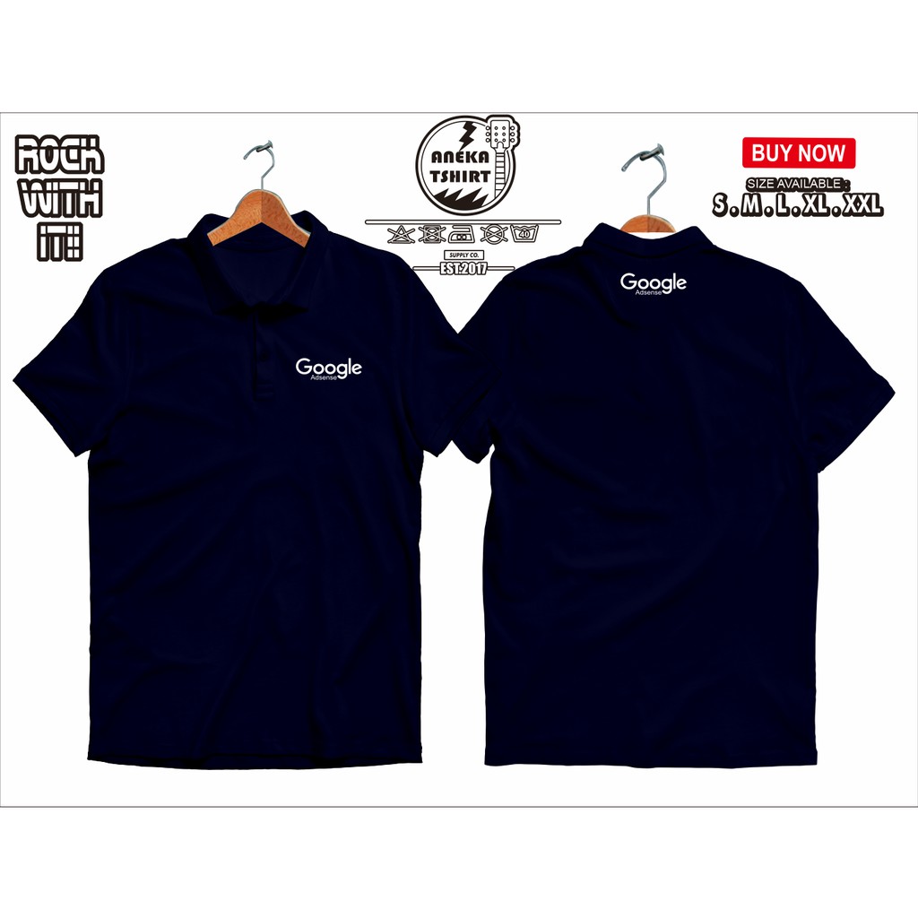 Poloshirt Kaos Polo Internet Marketing Google Adsense - Aneka Tshirt-NAVY