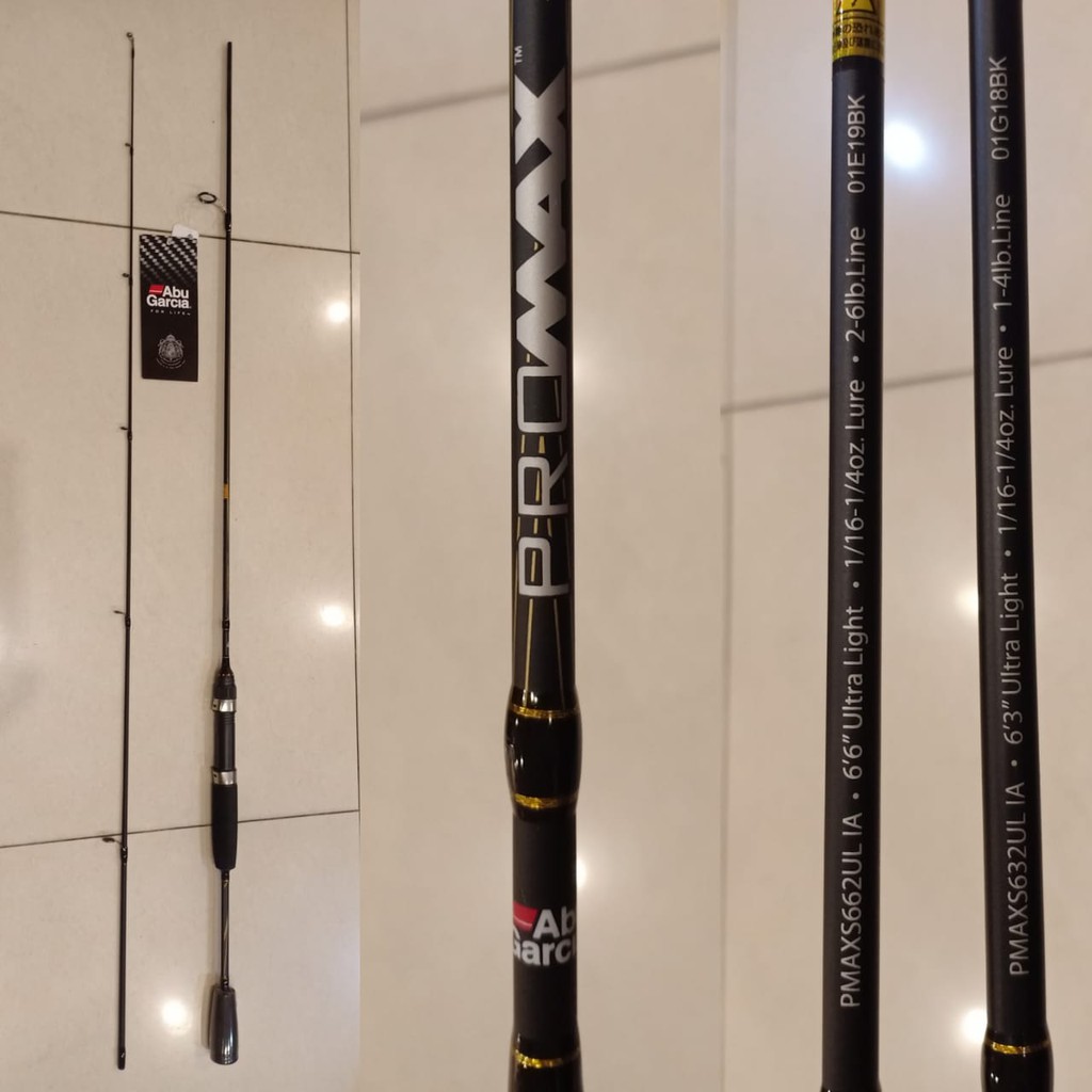 Abu Garcia Promax Spinning Rod PMAXS662UL 2-6Lbs