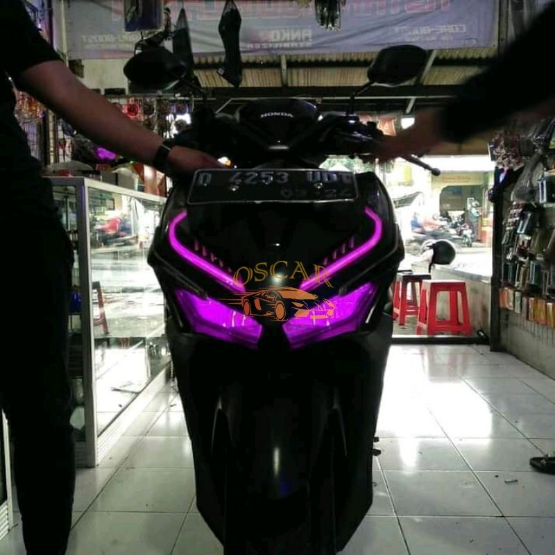 LAMPU ALIS MOTOR DAN MOBIL NEON FLEX DRL ALIS FLEXSIBLE 30CM 45cm 60cm 12v [HARGA PER 1PC BUKAN SEPASANG] LAMPU ALIS NMAX VARIO PCX BEAT MIO LEXI AEROX JUPITER DLL