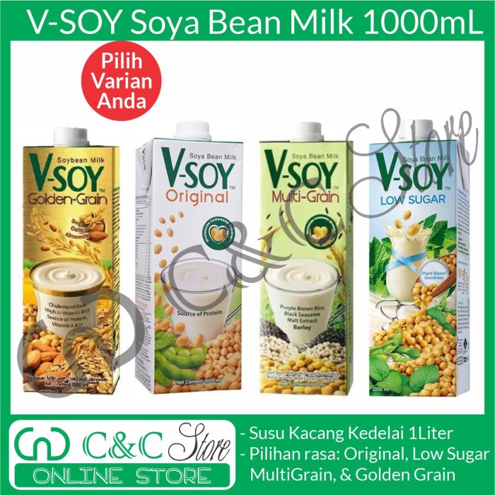 

Ee510 Vsoy Soya Milk Susu Kedelai 1000Ml 1000 Ml 1 Liter 1Liter - Original 6Ggddv