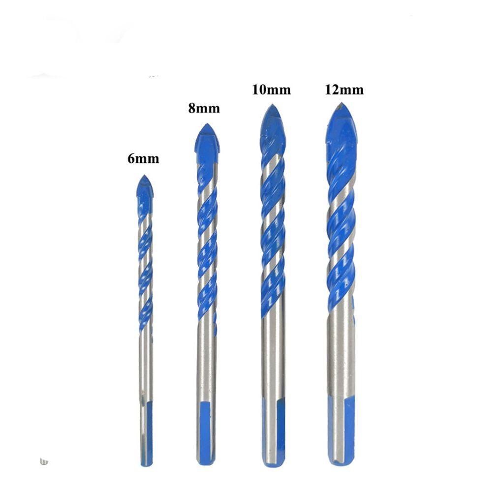 Solighter1 /2 /4pcs Mata Bor Kaca Alat Listrik Panas Multifungsi Keramik Segitiga Shank