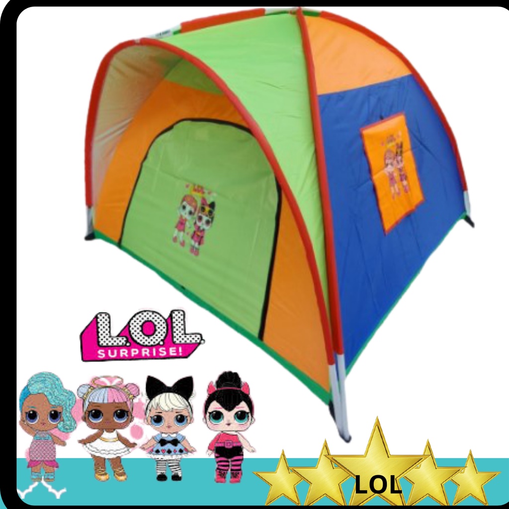 TENDA ANAK KARAKTER LOL UKURAN 140X140 CM _ TENDA MAINAN ANAK MURAH _ KEMAH KEMAHAN