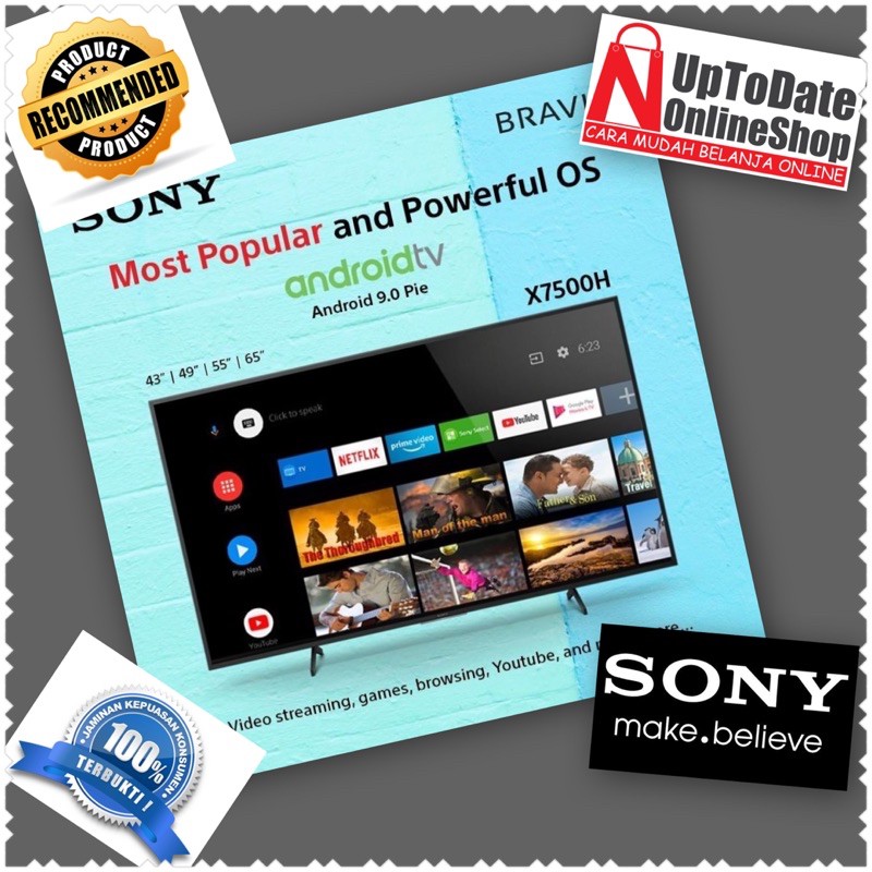 TV LED SONY BRAVIA KD-65X7500H SMART TV 4K