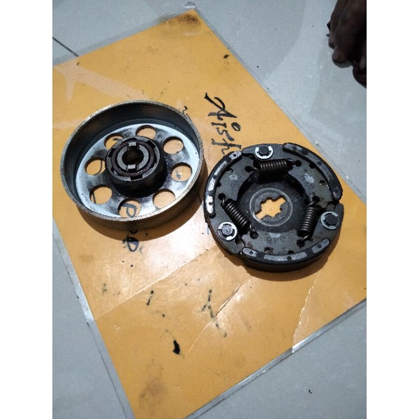 rumah kopling ganda kampas ganda Suzuki RC tornado kristal original copotan