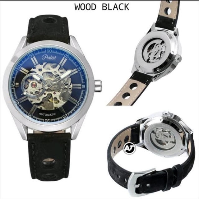 Jam tangan parlent world warna wood black