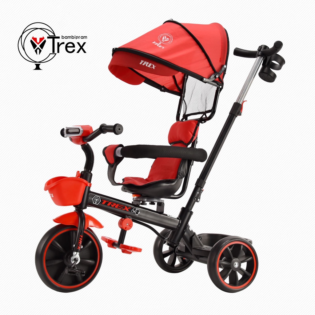 Sepeda Roda Tiga Anak Stroller Trex TC3 Kereta Dorong Tricycle Mirip Iora Exotic Stroler SNI-1