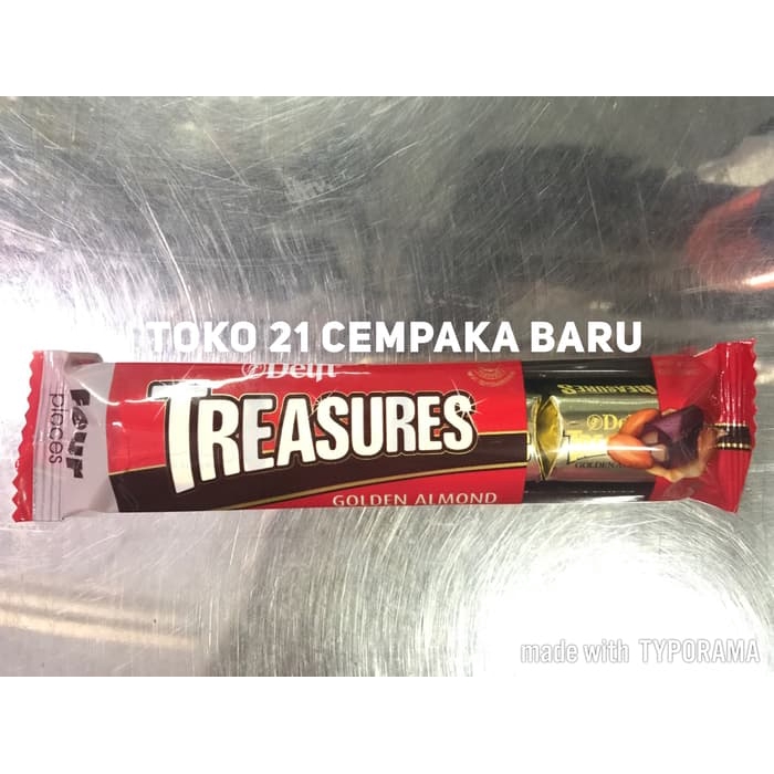 

Delfi Treasures Golden Almond 1 pcs | Chocolate Coklat Cokelat Treasure Murah