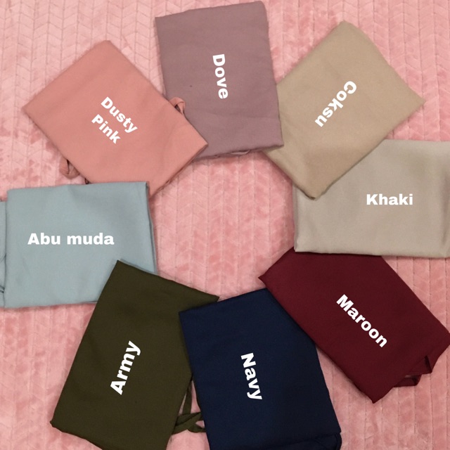 Jilbab Bergo Aryanti Non Pad Mosscrepe Premium