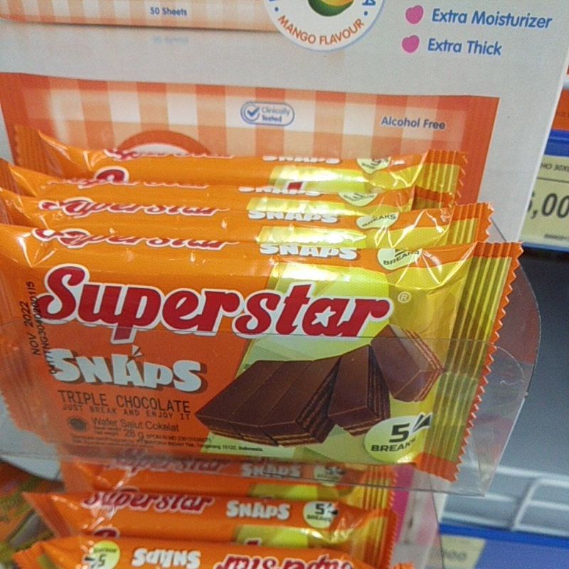 

Wafer Superstar Snap Triple Choco 28g