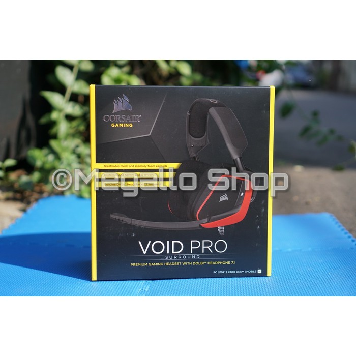 Corsair Void PRO Surround Gaming Headset Red Dolby 7.1 - Merah