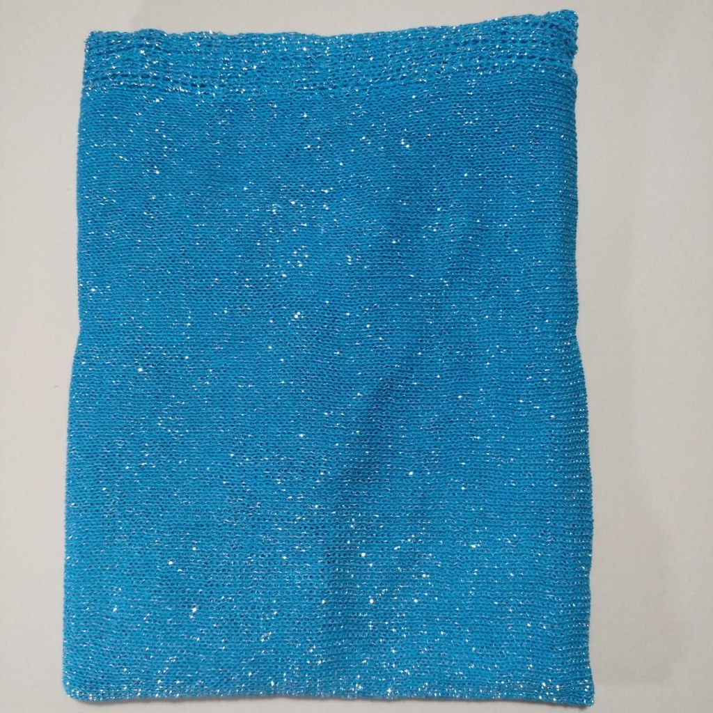 PASHMINA RAJUT GLITTER TERLARIS BAHAN BERKUALITAS HIJAB JILBAB PENGANTIN WISUDA WEDDING-TURQISE