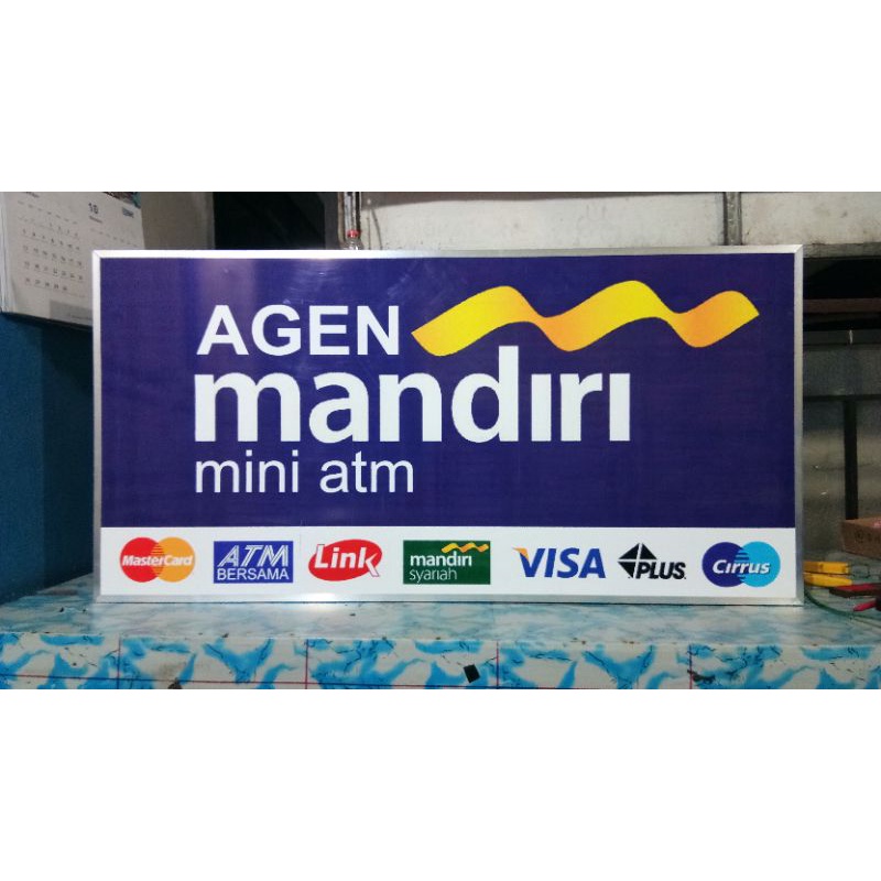 Jual Neon Box Agen Mandiri Ukuran 120 X 60 Cm 2 Muka Akrilik Stiker Vinyl Pencahayaan 1098