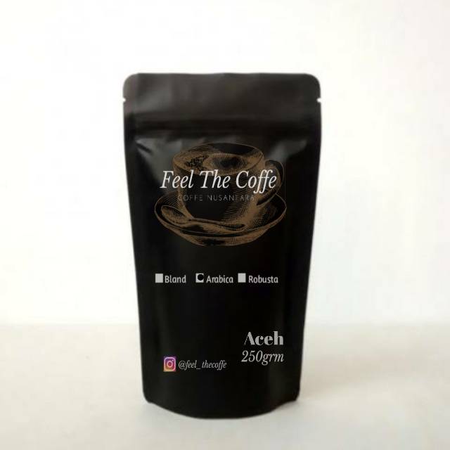 

KOPI ARABICA ACEH 250grm, 500grm, 1Kg BIJI / BUBUK | FEEL THE COFFE