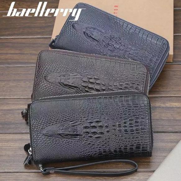 TERMURAH Dompet Pria Panjang Premium Impor Mens Wallet Handbag cowok MODEL KULIT BUAYA Baellerry