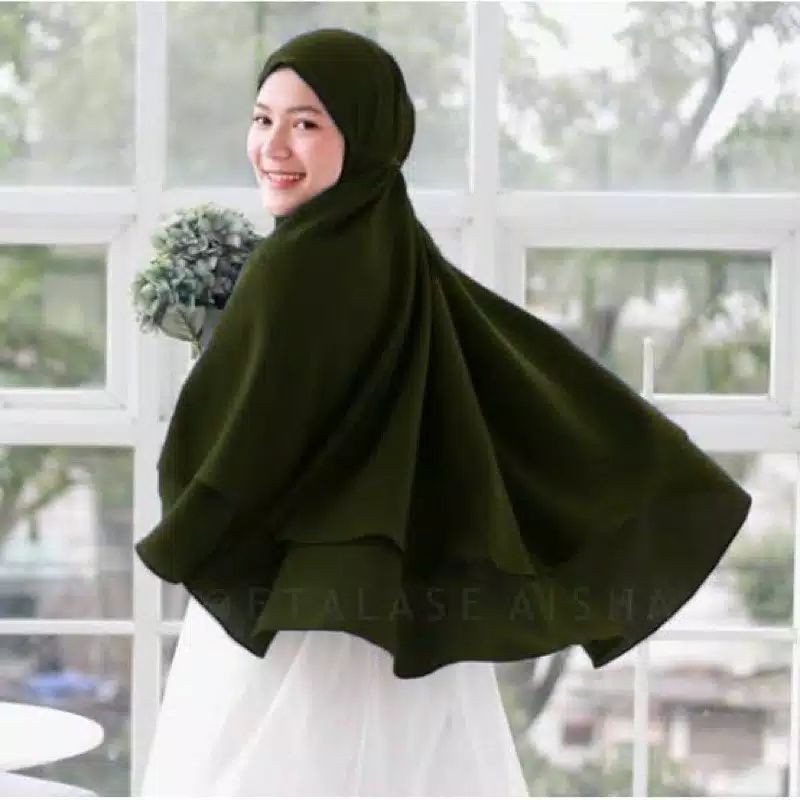  BERGO  MARYAM  2LAYER JUMBO DIAMOND HIJAB INSTAN Shopee 