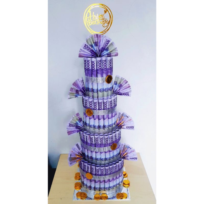 Money Cake - Kue Uang Ulang Tahun - Kue Uang - Kue Uang Anniversary - Kue Uang Wisuda - Kue Ulang Ta