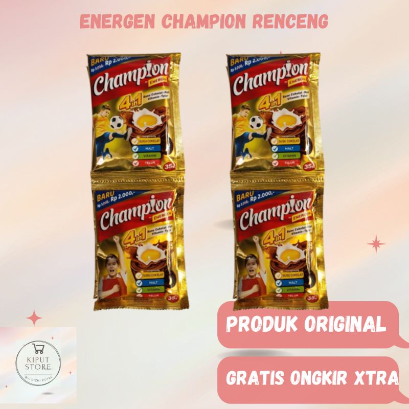 

ENERGEN CHAMPION minuman sereal gandum renceng