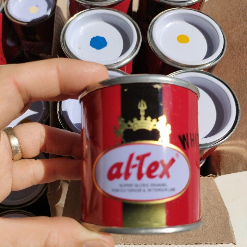 Cat besi altex kaleng merah 100 gram gloss cat kayu cat minyak cat pagar cat pintu cat kilap cat kal