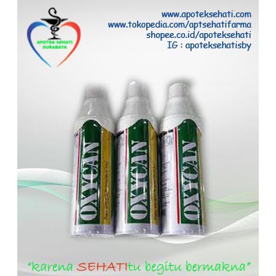 Oxycan Reguler Hijau Oksigen Portable Alat Bantu Pernafasan