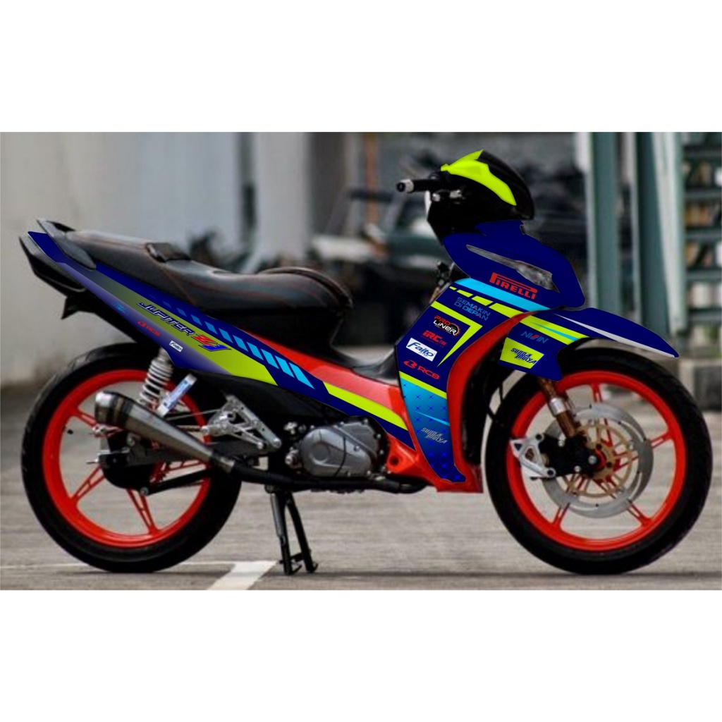 Jual Decal Jupiter Z1 Full Body Racing STRIPING Jupiter z sticker