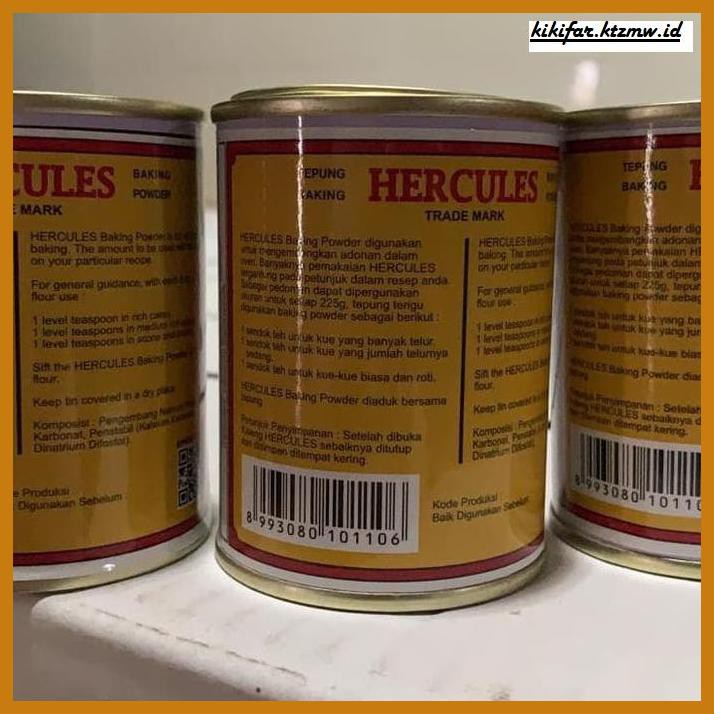 

Redwop-Gnikab- Hercules Baking Powder Tepung Pengembang Kue 110 Gr -Hallall.