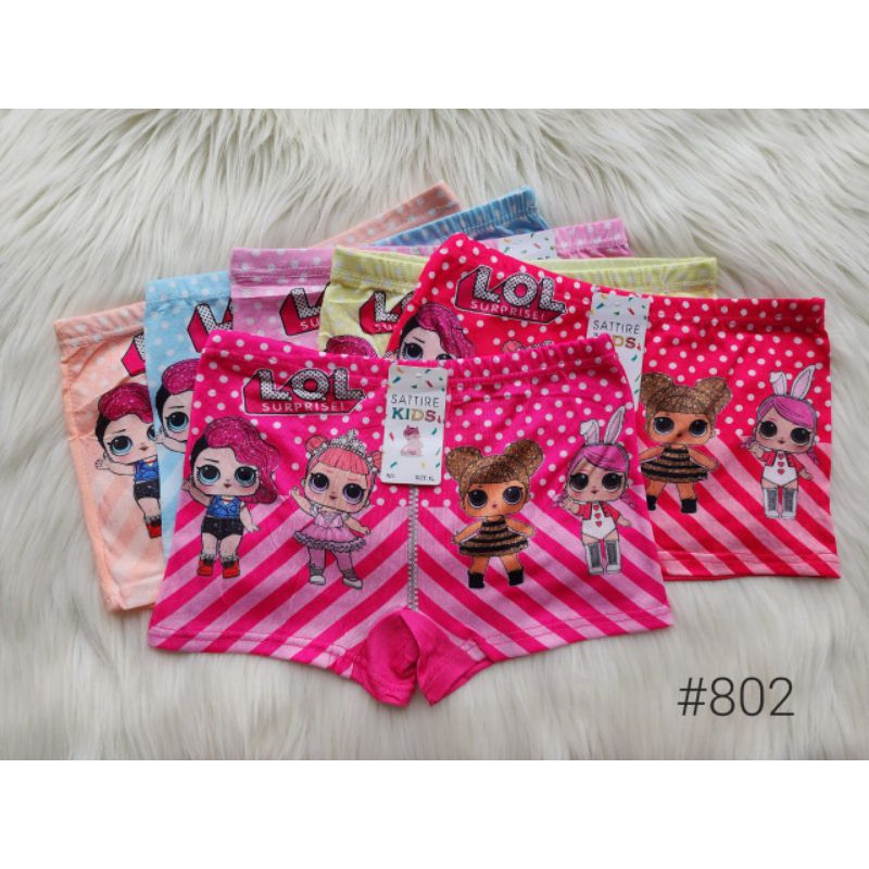 12PCS BOXER ANAK CEWE MOTIF GROSIR LUSINAN