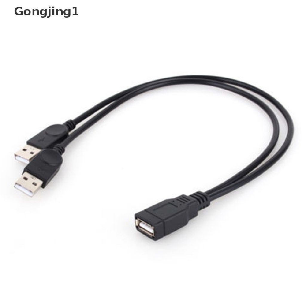 Gongjing1 Kabel Data / Charger Usb 2.0 1 Female Ke 2 Male Bentuk Y