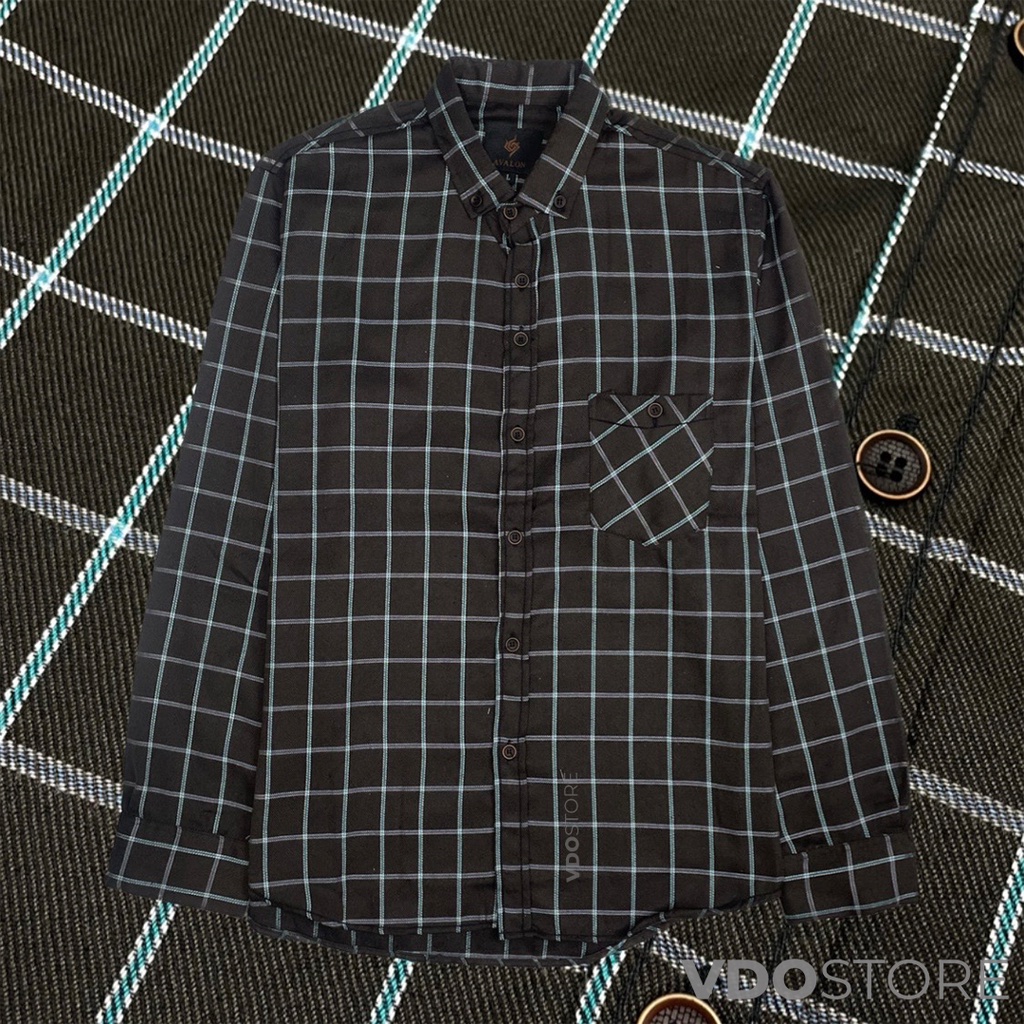 KEMEJA FLANEL PRIA 21 BLUE GRAY COFFEE - M L XL - KEMEJA LENGAN PANJANG VDOSTORE DEWASA BAJU FLANNEL TANGAN PANJANG HITAM NAVY ABU MOTIF KEMEJA COWOK MURAH DEWASA SANTAI TEBAL KUALITAS IMPORT BAJU CATUR PANEL FANEL