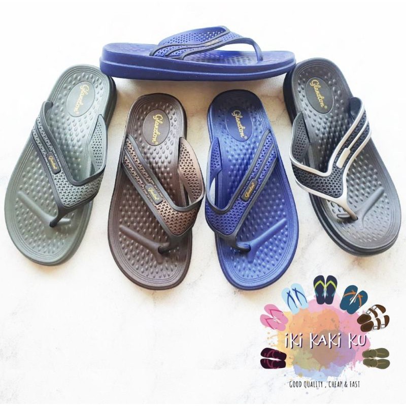 SANDAL JEPIT PRIA DEWASA SANDAL LAKI BESAR KARET LENTUR GLANSTON 1860-1