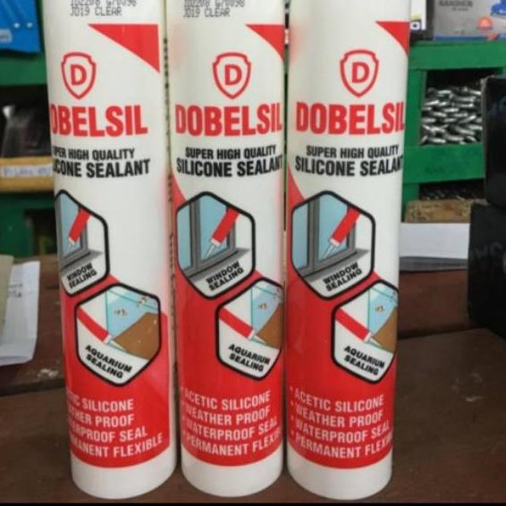Model baru - Lem Silent Silicone Kaca Akuarium Mika Akrilik Sealent Dobelsil Silikon Botol 300ml no 