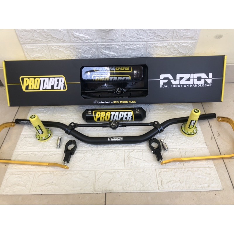 Paket Stang Fuzion HR Protaper Set Handguard Protaper Plus Handgrip Protaper Stang Klx Crf Dtracker